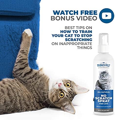 Mighty Petz Cat Deterrent Spray - Cat Indoor Repellent for Furniture, Plants, Couch Protector. Safe