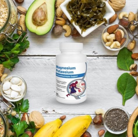 Roex Vitamins | Magnesium Potassium | Overall Health | Cellular Function | Dietary Supplements, 120 Count