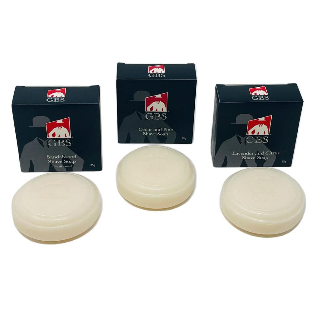 GENTS Men’s Shave Soap, 97% Natural Cedar Pine Scent, Rich Lather Wet Shaving, Traditional Shaving Soap for Men, 3oz Puck