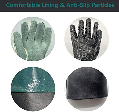 Rubber Sandblaster Gloves for Abrasive Blasting be Used on Sandblast Cabinet Sand Blasting Gloves With Particle