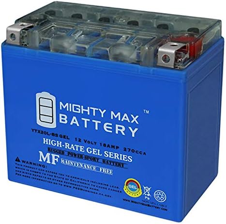 Mighty Max Battery YTX20L-BS Gel Replaces Can-Am Commander Defender Maverick 1000 11-18