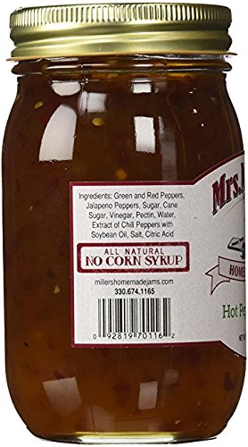 HUGE 18 oz Hot Pepper Jelly Sweet & Spicy, Amish and Homemade, Great Marinade!