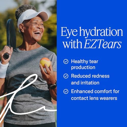 EyePromise EZ Tears Eye Vitamin - 60 Softgels, 30-Day Supply | Eye Supplements for Occasional Dryness & Irritation with Omega 3