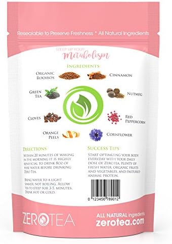 FATBOM Zero Tea 14 Day Detox Tea, Teatox Herbal Tea for Cleanse