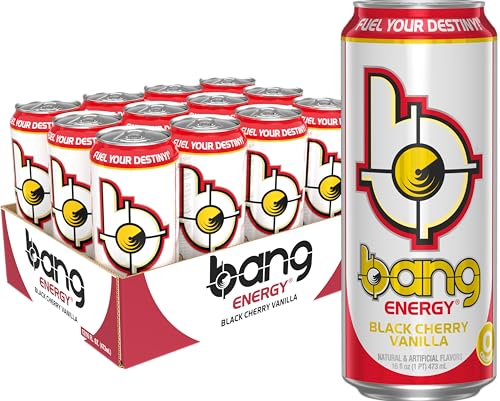Bang Energy Blue Razz, Sugar-Free Energy Drink, 16-Ounce | Pack of 12