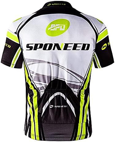 sponeed Men's Cycling Jersey and Bib Short Suit Bicycle Wear Padded Bike Tights