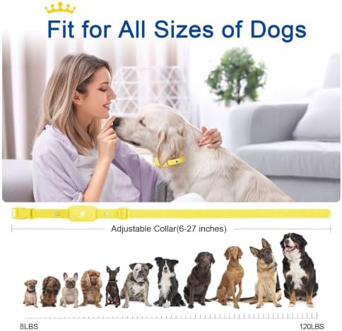 Bousnic Dog Shock Collar for 2 Dogs - (8-120lbs) Waterproof Rechargeable Electric Dog Training Collar with Remote for Small Medium Large Dogs with