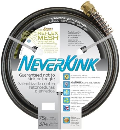 "9885-75 NeverKink Commercial 4000 3/4"" x 75"" Hose"