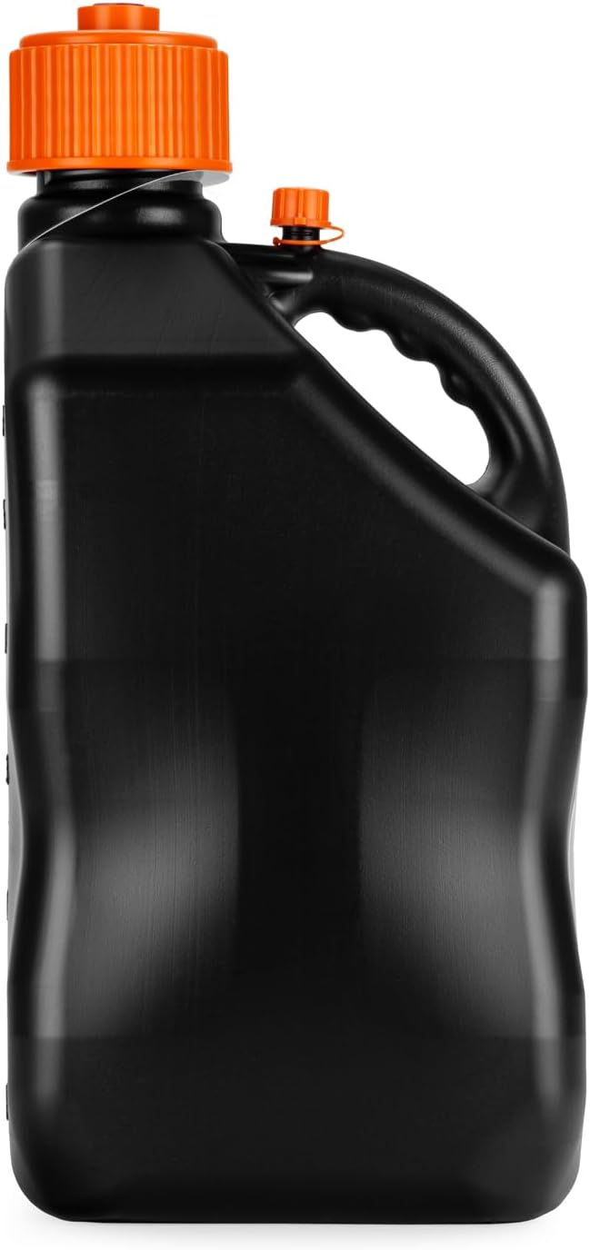 VP Racing 3852-CA, 5.5 Gallon Motorsport Jug V-Twin Sq. - Black/Orange