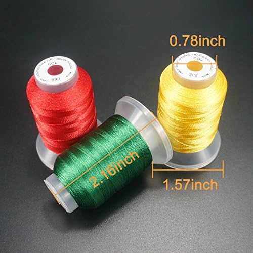 New brothread 40 Colors Polyester Embroidery Machine Thread Kit | Colors Compatible with Brother, 40WT, 500M/550Y spool