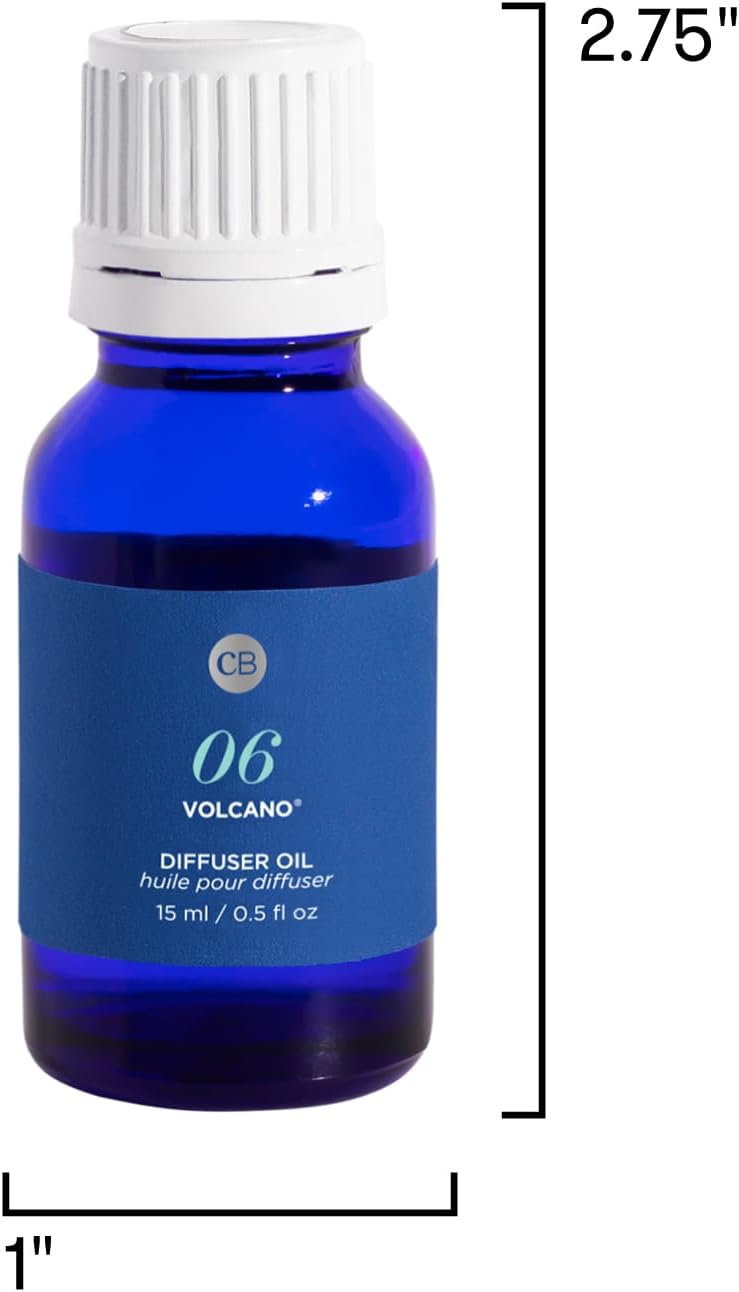 Capri Blue Diffuser Oil Refill - Premium Fragrance Oil - Use with Electric or Ultrasonic Diffusers for Home - Long Lasting Sugared Citrus Scent (Volcano, 0.5 fl oz)