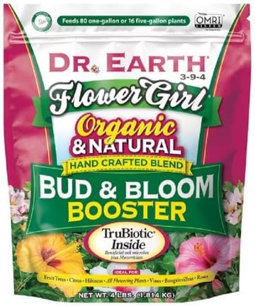 DR EARTH 707P Organic 8 Bud and Bloom Fertilizer in Poly Bag, 4-Pound, Multicolor