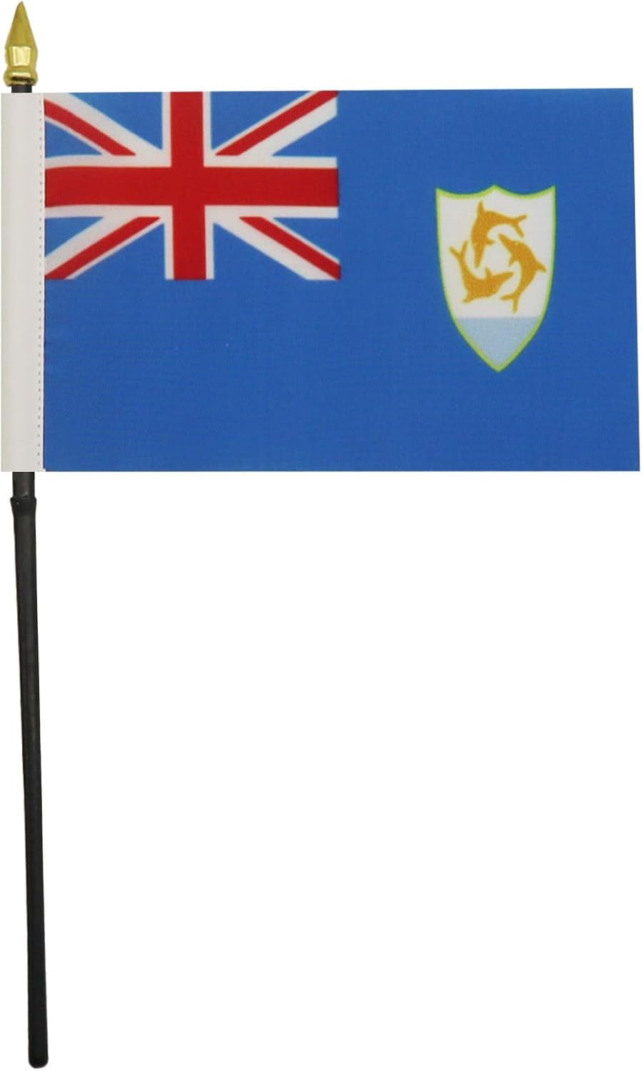 AZ FLAG Nicaragua Table Flag 4x6 in 100D Polyester Plastic Base | Indoor use Nicaraguan 15x10 cm desk flag stitched finish with reinforced edges with plastic pole and gold finial