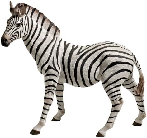 Design Toscano Zora the Zebra Outdoor Garden Statue, 22 Inch, Polyresin, Full Color