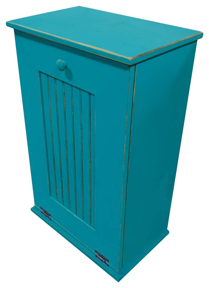 Sawdust City Tilt-Out Wooden Trash Bin Holder (Old - Black)
