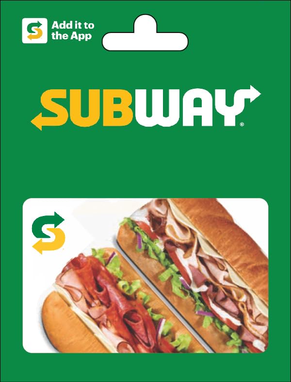 SUBWAY Birthday Physical Gift Card - $50