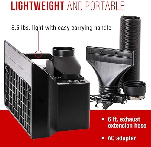 Master Airbrush Large Portable Airbrush Spray Booth Station with LED Lights