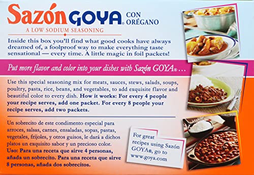 Goya Foods Sazón Seasoning Natural & Complete, No Salt, 3.52 Ounce (Pack of 18)