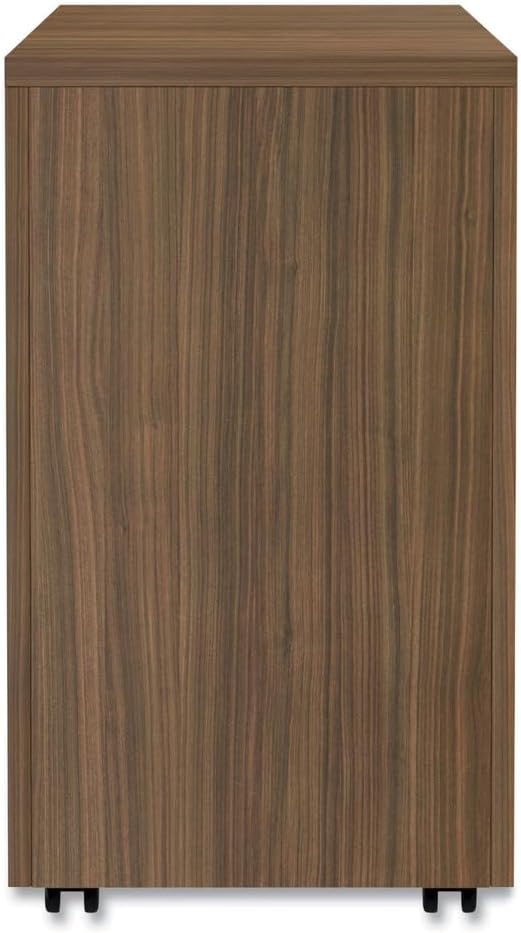 Alera Alera Valencia Series Mobile Pedestal File, Left/Right, 3-Drawer: Box/Box/File, Legal/Letter, Walnut, 15.88 X 20.5 X 28.38