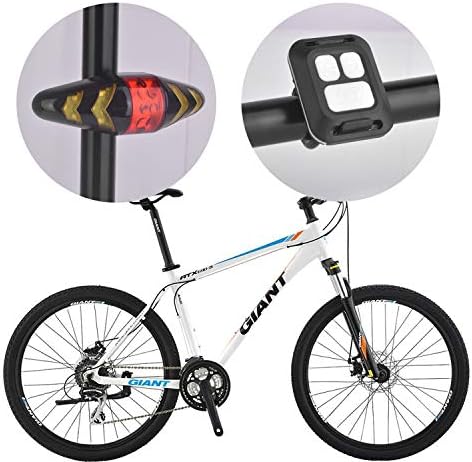 OTYTY Bike Tail Light with Turn Signals - USB Rechargeable, 100LM LED, IPX2 Waterproof, Remote Control