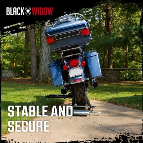 Black Widow Motorcycle Dolly Extra-Long for Cruisers Choppers 1,250 lb Cap