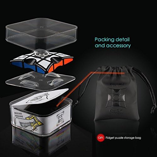 D-FantiX Fidget Spinners Cube, 1x3x3 Floppy Cube Puzzle Fidget Spinner Anti-Anxiety Fidget Toys for Kids Adults