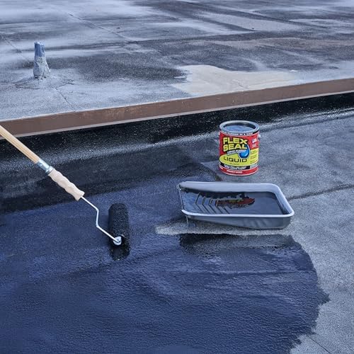 Flex Seal Liquid, Rubber Coating Sealant, Waterproof, Flexible, Breathable, and UV Resistant, Roof Repair, Basements, RV, Campers, Trailers, Marine