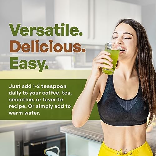 Organic Spirulina Powder, Herbal Supplement Superfoods, 16 Ounce | Pure Non-GMO Green Superfood with Antioxidants, Minerals, Fatty Acids, Fiber