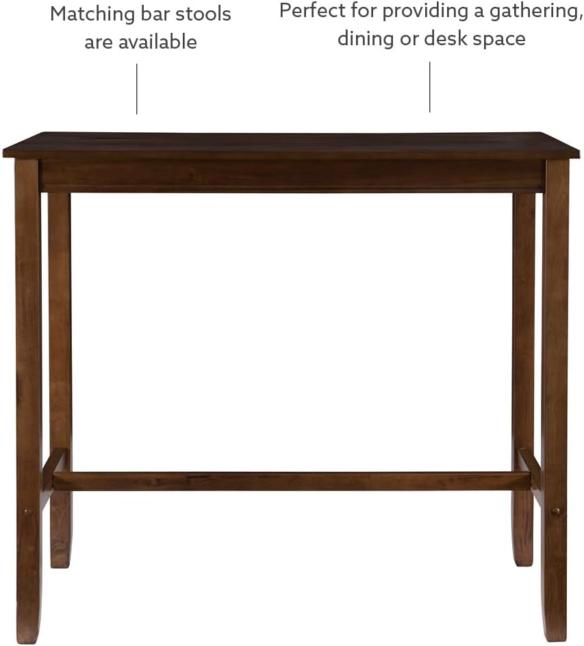 Linon Claridge Rustic Wood 36 inch Height Pub Table