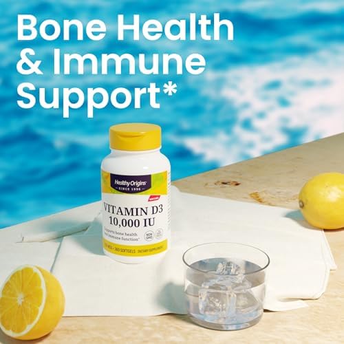 Healthy Origins Vitamin D3 10,000 IU 250 mcg, 360 Softgels