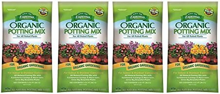 Espoma Organic Potting Soil Mix - All Natural Potting Mix For All Indoor & Outdoor Containers Including Herbs & Vegetables. For Organic Gardening
