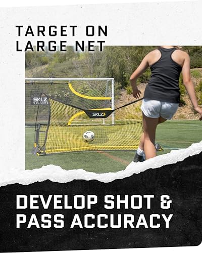 SKLZ Quickster Soccer Trainer - Dual-Sided Rebounder for Solo Passing, Receiving