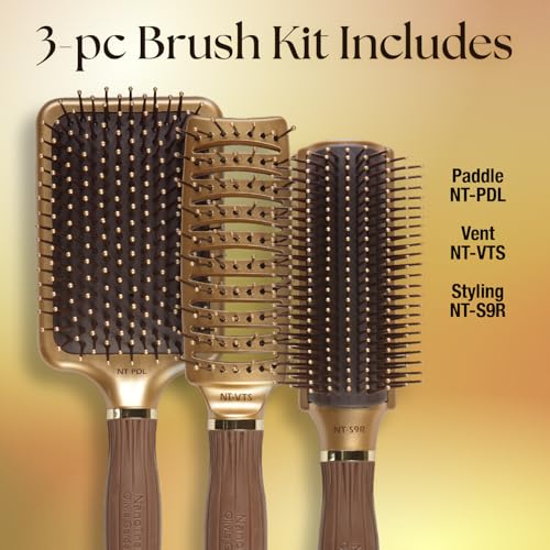 Olivia Garden Ceramic + Ion Nano Thermic Styler Hair Brush