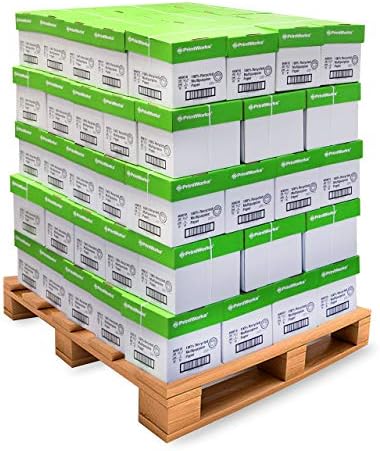 PrintWorks 100% Recycled Printer Paper 8.5" x 11" White - 20 lb Copy & Multipurpose Computer Paper - 1 Pack, 400 Sheets - Made in the USA - 92 Bright - Printer & Copier Compatible (00018)
