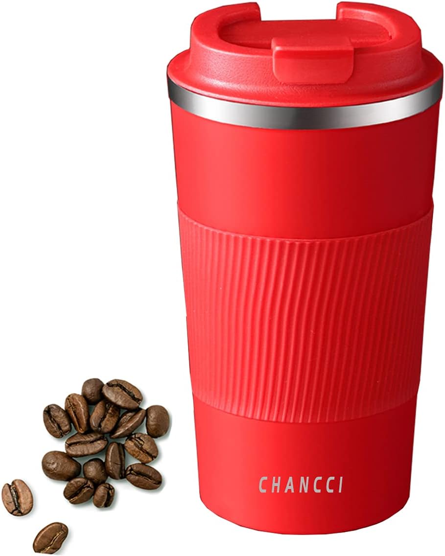 16oz Travel Coffee Mug Spill Proof, Insulated Coffee Mug with Lid, Leakproof Coffee Tumbler, Stainless Steel Vacuum Coffee Cup for Hot/Cold Drinks