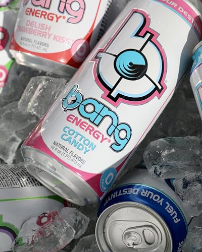 Bang Energy Cotton Candy, Sugar-Free Energy Drink, 16-Ounce | Pack of 12