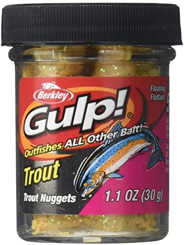 Berkley Gulp! Trout Nuggets Dough Bait, Scented and Flavored Soft Bait for Freshwater Fishing, Designed to Attract Trout, High Visibility