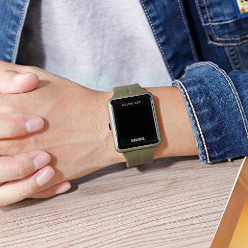 Gosasa Large Face LED Digital Watch Date Time 3Bar Waterproof Wristwatch Men Women Sports Watches