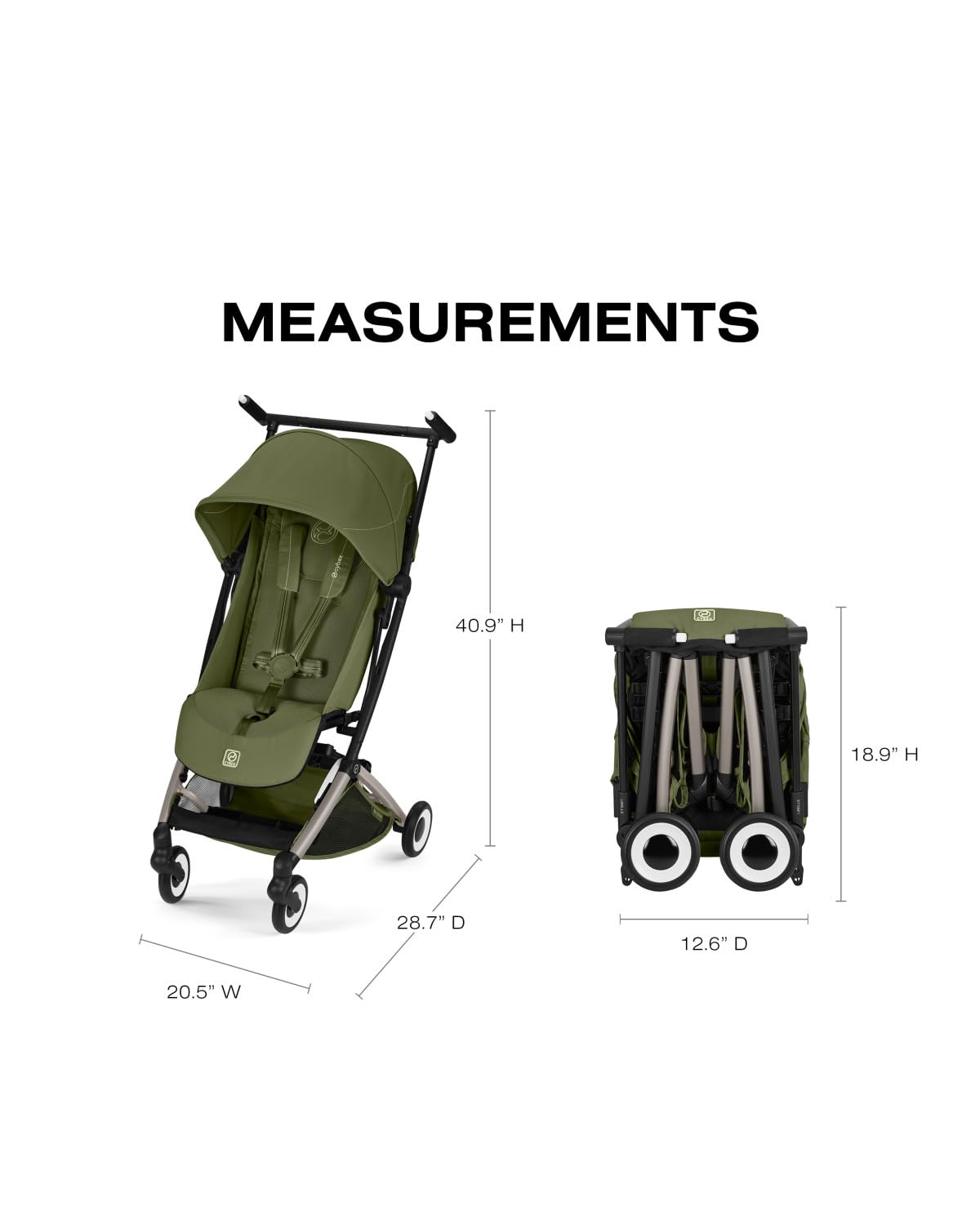 LIBELLE Ultra Lightweight Travel Stroller - Almond Beige