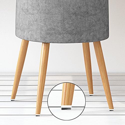 40pcs Screw-on Furniture Felt Pad Chair Glide Slider Hardwood Floor Protector for Wooden Leg Feet of Chair Table Furniture(Φ20mm or 0.8";Brown)