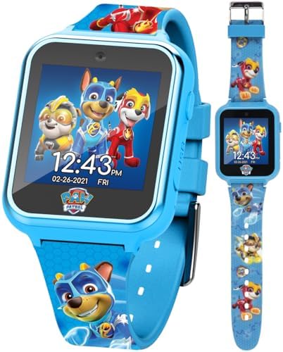 Accutime Paw Patrol Smart Watch with Camera for Kids and Toddlers - Interactive Smartwatch for Boys & Girls Featuring Games, Voice Recorder