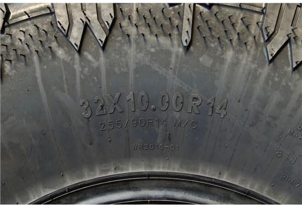 Ocelot WR2016 32x10x14 UTV Tires All Terrain, Durable 8-Ply Radial Construction and Non-Directional Tread