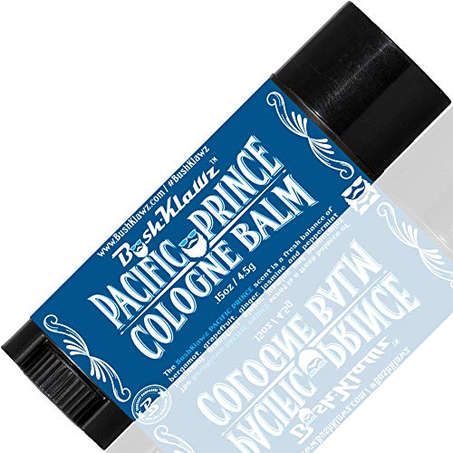 BushKlawz Active Prince Travel Solid Cologne Balm – Refreshing Metro Cologne for Active Men – Best Fresh Active Scent Solid Alcohol Free Cologne for travel Best Gift for Men