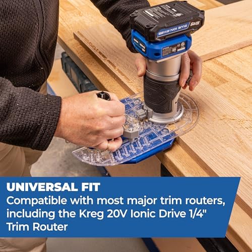 Kreg Trim Router Edge Guide - Precision Router Edge Guide Accessory - Durable Attachment for Accurate Alignment - Fits Most Trim Routers