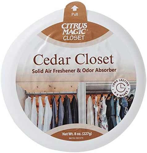 Citrus Magic Closet Solid Air Freshener, Cedar, 8 Ounce