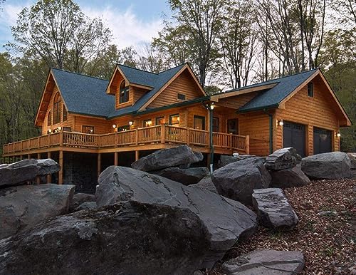Outlast - Q8 Log Oil Wood Preservative for Decks, Log Homes, End Cuts, & More - Natural - 5 Gallon