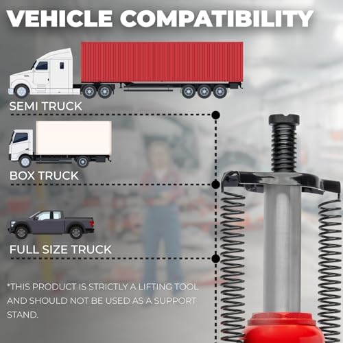 Stark USA 12-Ton (24,000 LBS) Capacity Air/Hydraulic Bottle Jack Low Profile Bottle Jack Lift Auto Repair Automobile Truck SUV Car Lift with Handle