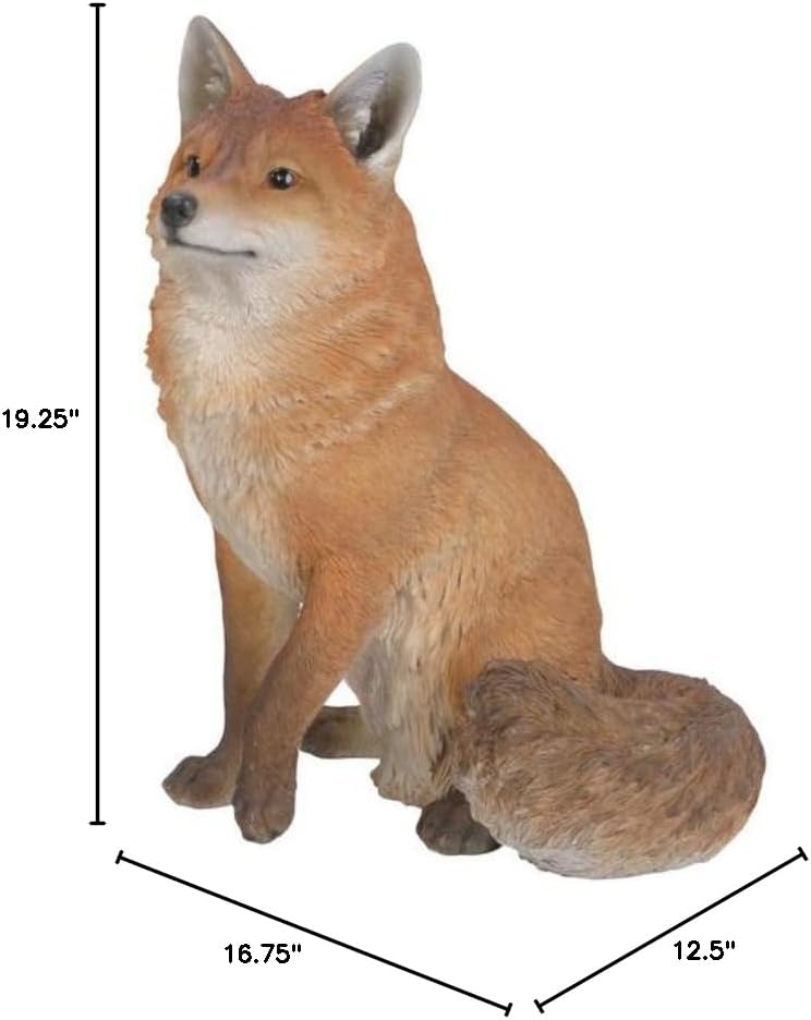 Hi-Line Gift Ltd Sitting Fox Statue