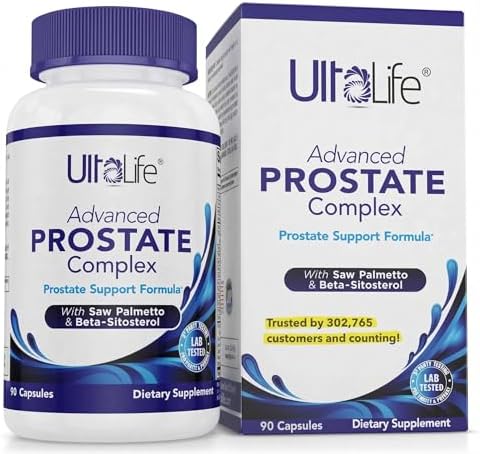 Advanced Saw Palmetto Prostate Supplement for Men with Beta Sitosterol Promotes Urinary Comfort, Sleep Quality & Prostate Health 90 Capsules