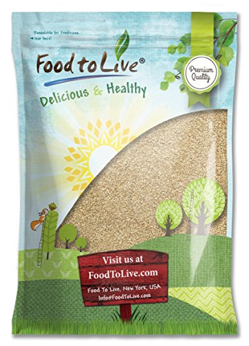 Food to Live - Hulled Sesame Seeds, 4 Pounds Whole Raw White Sesame Seeds, Kosher and Vegan, Unroasted, Bulk Sesame. High in Magnesium, Iron, and Calcium.